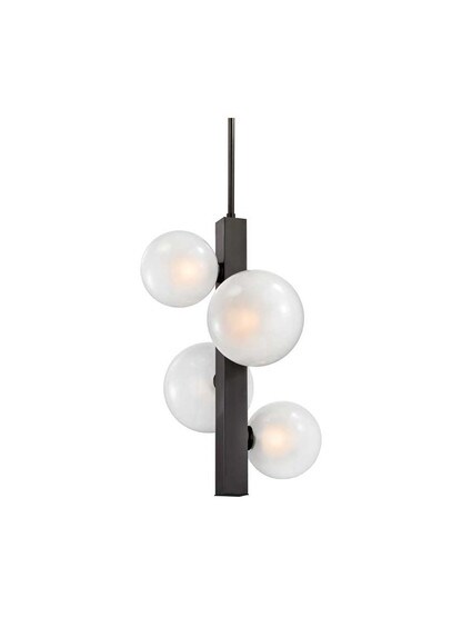 Hinsdale Medium Pendant in Old Bronze.